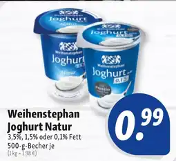 Nah & Frisch Weihenstephan Joghurt Natur Angebot