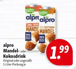 Nah & Frisch alpro Mandel- oder Kokosdrink Angebot
