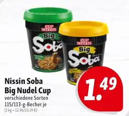Nah & Frisch Nissin Soba Big Nudel Cup Angebot