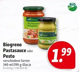 Nah & Frisch Biogreno Pastasauce oder Pesto Angebot