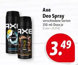 Nah & Frisch Axe Deo Spray Angebot