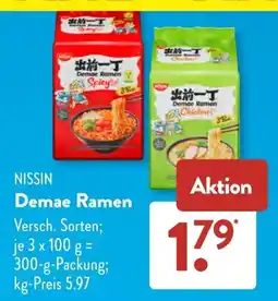 Aldi Süd NISSIN Demae Ramen Angebot
