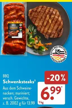 Aldi Süd BBQ Schwenksteaks Angebot