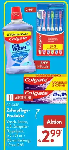 Aldi Süd Colgate Zahnpflege- Produkte Angebot