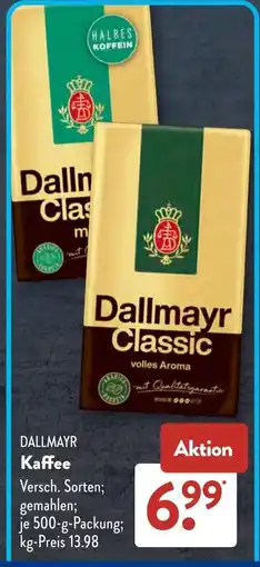 Aldi Süd DALLMAYR Kaffee Angebot