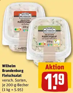 REWE Wilhelm Brandenburg Fleischsalat Angebot