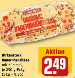 REWE Birkenstock Bauernhandkäse Angebot