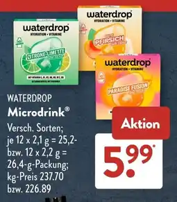 Aldi Süd WATERDROP Microdrink Angebot