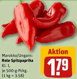 REWE Rote Spitzpaprika Angebot