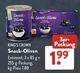 Aldi Süd KING'S CROWN Suack- Oliven Angebot