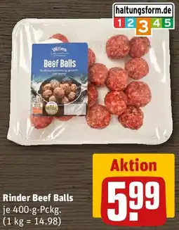 REWE Rinder Beef Balls Angebot