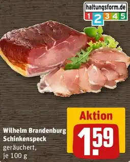 REWE Wilhelm Brandenburg Schinkenspeck Angebot