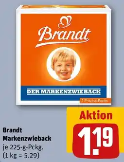 REWE Brandt Markenzwieback Angebot