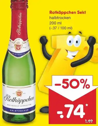 Netto Marken-Discount Rotkäppchen Sekt 200ml Angebot