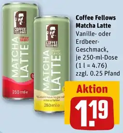 REWE Coffee Fellows Matcha Latte Angebot