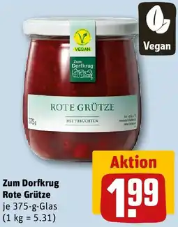 REWE Zum Dorfkrug Rote Grütze Angebot