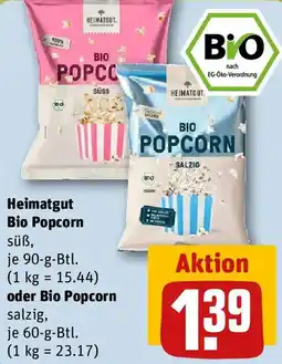 REWE Heimatgut Bio Popcorn oder Bio Popcorn Angebot