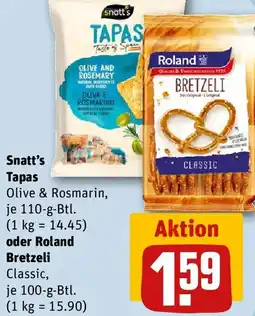REWE Snatt's Tapas oder Roland Bretzeli Angebot