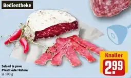 REWE Salami le pave Pikant oder Nature Angebot