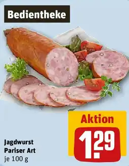 REWE Jagdwurst Pariser Art Angebot