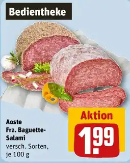 REWE Aoste Frz. Baguette- Salami Angebot