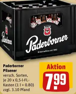 REWE Paderborner Pilsener Angebot