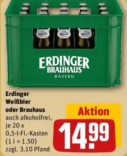 REWE Erdinger Weißbier oder Brauhaus Angebot