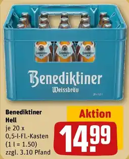 REWE Benediktiner Hell Angebot