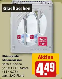 REWE Rhönsprudel Mineralwasser Angebot