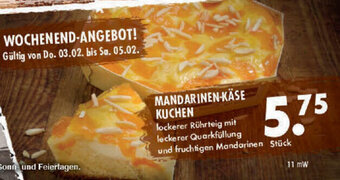 E-Center Mandarinen-Kase Kuchen Angebot