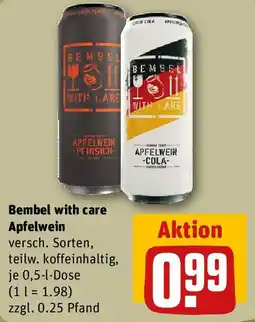 REWE Bembel with care Apfelwein Angebot