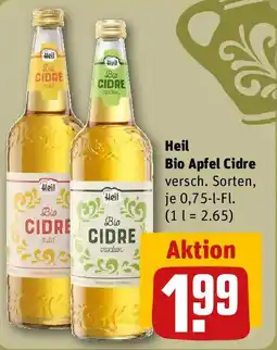 REWE Heil Bio Apfel Cidre Angebot