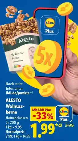 Lidl ALESTO Walnusskerne Angebot