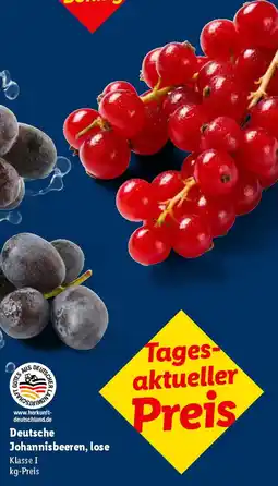 Lidl Deutsche Johannisbeeren, lose Angebot