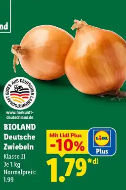 Lidl BIOLAND Deutsche Zwiebeln Angebot