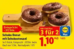 Lidl Schoko Donut mit Schokostreusel Angebot