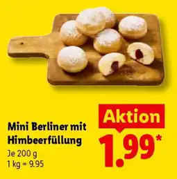 Lidl Mini Berliner mit Himbeerfüllung Angebot