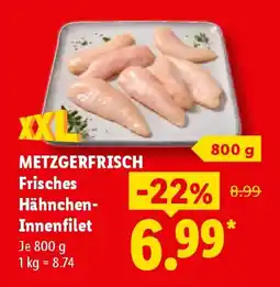 Lidl METZGERFRISCH Frisches Hähnchen- Innenfilet Angebot
