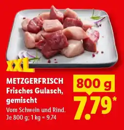 Lidl METZGERFRISCH Frisches Gulasch, gemischt Angebot
