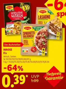 Lidl MAGGI Fix Angebot
