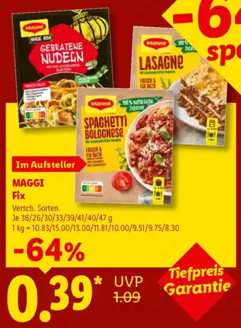 Lidl MAGGI Fix Angebot