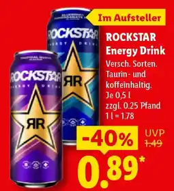 Lidl ROCKSTAR Energy Drink Angebot