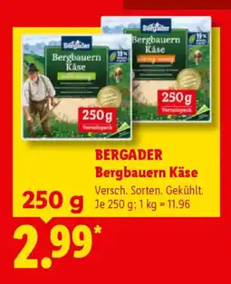 Lidl BERGADER Bergbauern Käse Angebot