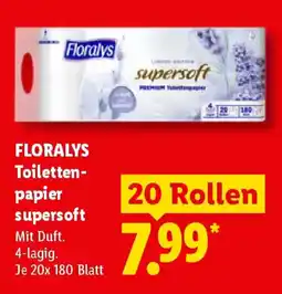 Lidl FLORALYS Toilettenpapier supersoft Angebot