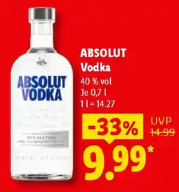 Lidl ABSOLUT Vodka Angebot