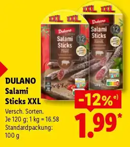 Lidl DULANO Salami Sticks XXL Angebot