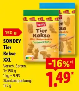 Lidl SONDEY Tier Kekse XXL Angebot