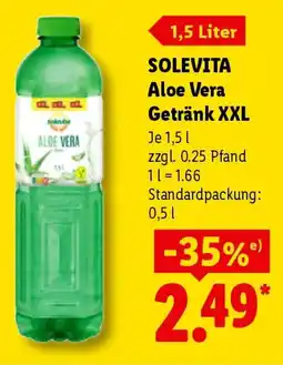 Lidl SOLEVITA Aloe Vera Getränk XXL Angebot