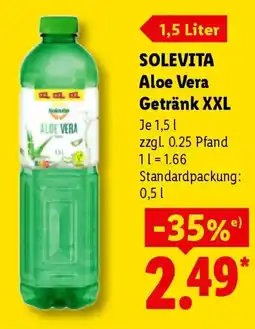 Lidl SOLEVITA Aloe Vera Getränk XXL Angebot