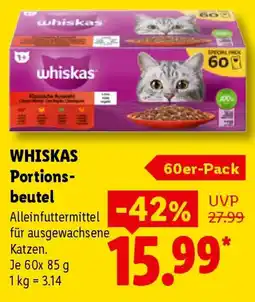 Lidl WHISKAS Portionsbeutel Angebot